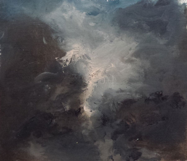 No.52, oil on paper, approx. 16 x17cm